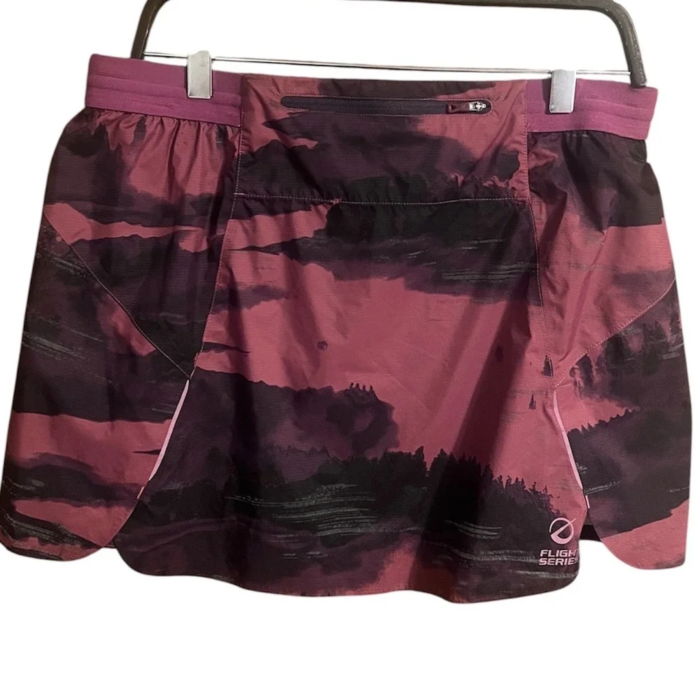The North Face Flight Series Running Skirt Pink Black Water Resistant Size Large